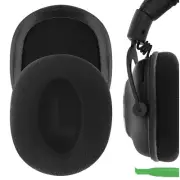 Geekria Velour Ear Pads for Logitech G Pro, G Pro X, G433 Headphones (Black)