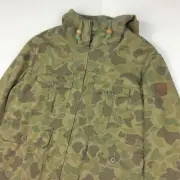 Polo Ralph Lauren Men Hooded Army Green Camo Herringbone Field Jacket M RARE