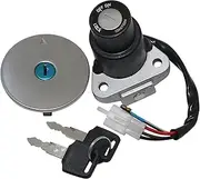 Ignition Switch for FZR250 1987-1988 FZR400 1988 1989 1990 FZR600 1989-1993 Motorcycle Fuel Gas Ignition Switch Lock with Key Kit Motorcycle Ignition Switch Lock
