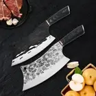 Cleaver Knife Butcher Chef Slicing Chop Bone High Manganese Forged Steel Kitchen