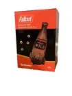Fallout Nuka Cola Wild Glass Bottle + 10 Bottle Caps Rocket Replica Figure