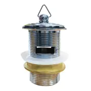New PLUG and Waste 40mm With Overflow SINK Bathroom DIY Plumbing Chrome
