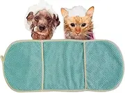 Jeruytgh Dog Towel with Hand Pockets | Quick Drying Dog Grooming Towels - Microfiber Pet Washcloth Quick Drying, Ultra Absorbent Microfiber, Comfortable Hand Pockets for Cats and Other Pets
