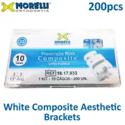 Morelli Dental Orthodontic White Composite Aesthetic Brackets Case 200pcs