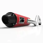 HMF Performance Red Full Exhaust System Black Euro Cap Can-Am Outlander 650 850
