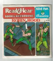 Peter Pan records 45 rmp Robin Hood Sealed Vinyl read and hear book recording