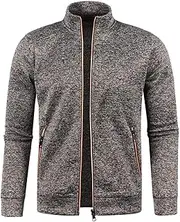 [Generic] Mens Fleece Sweatshirt Jackets Mock Neck Zip Up Lightweight Soft Warm Coats Long Sleeve Casual Athletic Cardigan Sweaters