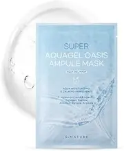 [S.NATURE] SUPER AQUAGEL OASIS AMPULE MASK｜Moist Soothing Mask Pack, Vegan Certified, Highly Adhesion Aqua Gel Sheet｜5ea