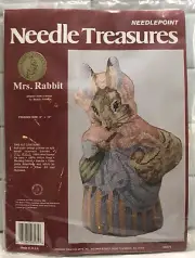 Needle Treasures Needlepoint Kit Mrs. Rabbit Beatrix Potter #06575 JCA SEALED