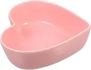 DONFAMDS Heart Shape Ceramic Bowl Multi Purpose Kitchen Tableware for Fruits Salads and Sauces Elegant Pink Design for Home Entertaining and Daily Use
