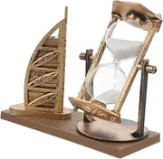 Quicksand Hourglass Ornaments Decoration Timer Office Desk Decor Retro Decor Ornaments for Crafts Vintage Lighthouse Vintage Hourglass Ornaments Art Adornment Plastic Golden TOGEVAL