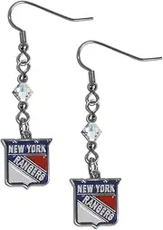 (New York Rangers) - NHL Crystal Dangle Earrings