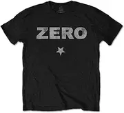 [The Smashing Pumpkins] Unisex Adult Zero Distressed T-Shirt (UK Size: L) (Black)