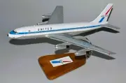 United Airlines Boeing 720-022 Mainliner Desk Display 1/100 Model SC Airplane