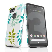 For Google Pixel 3 XL Case Armour Protective Cover Leaves