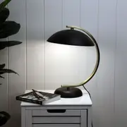 Oriel Lighting DECO Table Lamp Black Antique Brass