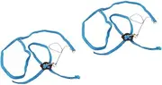 ROMISBABA 2pcs Adjustable Reptile Harness Lizard Leash 1.2m Nylon Metal Easy to Fit Small Animals