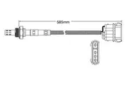 Pre-Cat oxygen sensor for Seat Cordoba 2E 4-Cyl 2.0 9/93-4/96