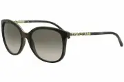 New Burberry Women's BE4237 36243B Spotted Brown Square Sunglasses 57mm