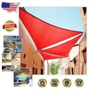 Bespoke 8' x 13' Red Right Triangle Shade Sail - Heavy-Duty Outdoor Protection