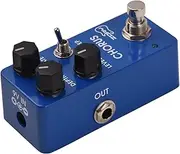 ZORY Guitar Analog Chorus Effects Pedal Depth/E/Level/DEEP Versatile Controls DC 9V 6.35mm Input/Output face Al num Alloy Electric Guitar Analog Chorus Effector with True Bypass Blue One Size