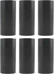 75ML Empty Deodorant Containers Lip Balm Tube DIY Empty Plastic Black Twist-up Refillable Travel Round Deodorant Tubes (6-Pack, Black)