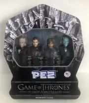 Game Of Thrones PEZ Iron Anniv Khaleesi John Snow Tyrion Lannister Ice King New