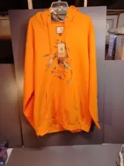 Legendary Whitetail Hoodie Mens 2XT Blaze Orange Fleece Hooded Sweatshirt NEW