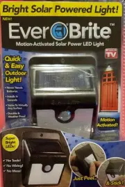 Ever Brite Motion-Activated Outdoor Solar LED Light As Seen On TV