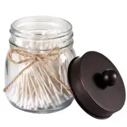 Small Mason Jars for Qtips Bathroom Apothecary with Lids Organizers and Storage
