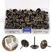 Keadic Antique Upholstery Tacks Furniture Nails Pins Assortment Kit for Upholstered Furniture Cork Board or DIY Projects - Bronze