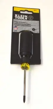 Klein Tools #1 Philips-Tip Screwdriver, 3" Round Shank *New* 603-3