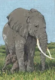 Needlepoint Handpainted Sandra Gilmore Closer 7x10