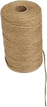 LALAFINA 1 Roll Natural Jute Twine Rope Heavy Duty Garden Twine for Crafts Wedding Decor Packaging Durable Reusable Thick for Home Garden Projects