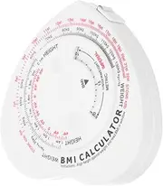 FONDOTIN Heart Shaped Bmi Tape Measure Dual Sided Soft Measuring Tape for Body Measurement Fitness Tracking and Health Monitoring Portable Flexible Ruler for Accurate Waist and Fat