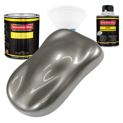 Restoration Shop Graphite Gray Metallic Acrylic Enamel Quart Kit, Auto Paint