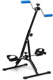 Pedal Exerciser, Adjustable Fit Arm Leg Exercise Peddler Machine Indoor Fitness Bicycle Physical Therapy Machine for Seniors and Elderly