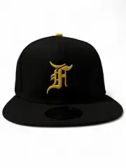 Fear of God Fitted New Era Hat Essentials Cap Black & Yellow FOG x Pirates