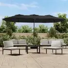 Double-Head Parasol Outdoor Umbrella Sunshade Garden Canopy Shelter 449cm