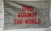 Ohio Against The World Flag FREE SHIPPING 4 Browns Osu Dorm Room Sign USA 3x5'