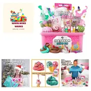 Ice Cream Slime Kit for Girls, Ice Cream Slime Making Kit to Make Cloud Slime...