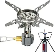 Outdoor Stove Burner Head, Camping Air Stove Head - Burner Adapter Quick Ignition, 3300W High Firepower, Camping Stove Attachment, Replacement Stove Burner Parts, Camping Gear for Outdoor Cooking