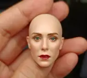 1/6 Female Head Sculpt Bald Head Scarlet Witch For 12inch Figure Pale Suntan