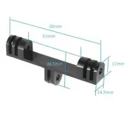Dual Head Flash Light Camera Mount Bracket Bridge Extender Extension Holder
