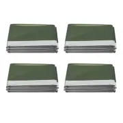 4Pack Emergency Blanket Ultra Light Reusable Emergency Mylar Thermal3508