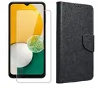 Case Cover Wallet+Tempered Glass for Samsung Galaxy M13 M23 M34 M53