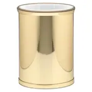 Mylar Collection Wastebasket with Plastic Liner, adds Luxurious Style to the ...