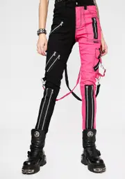 [Tripp NYC] Pink Split Leg Rage Pants