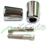 Chrome barends bar ends Kawasaki Ninja 250 ZX6R ZX7R ZX10R ZZR #BE010#