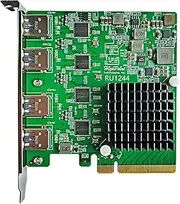 [HighPoint] RocketU 1244A PCIe 3.0 x8 4X 10GB/s Port USB 3.2 Controller